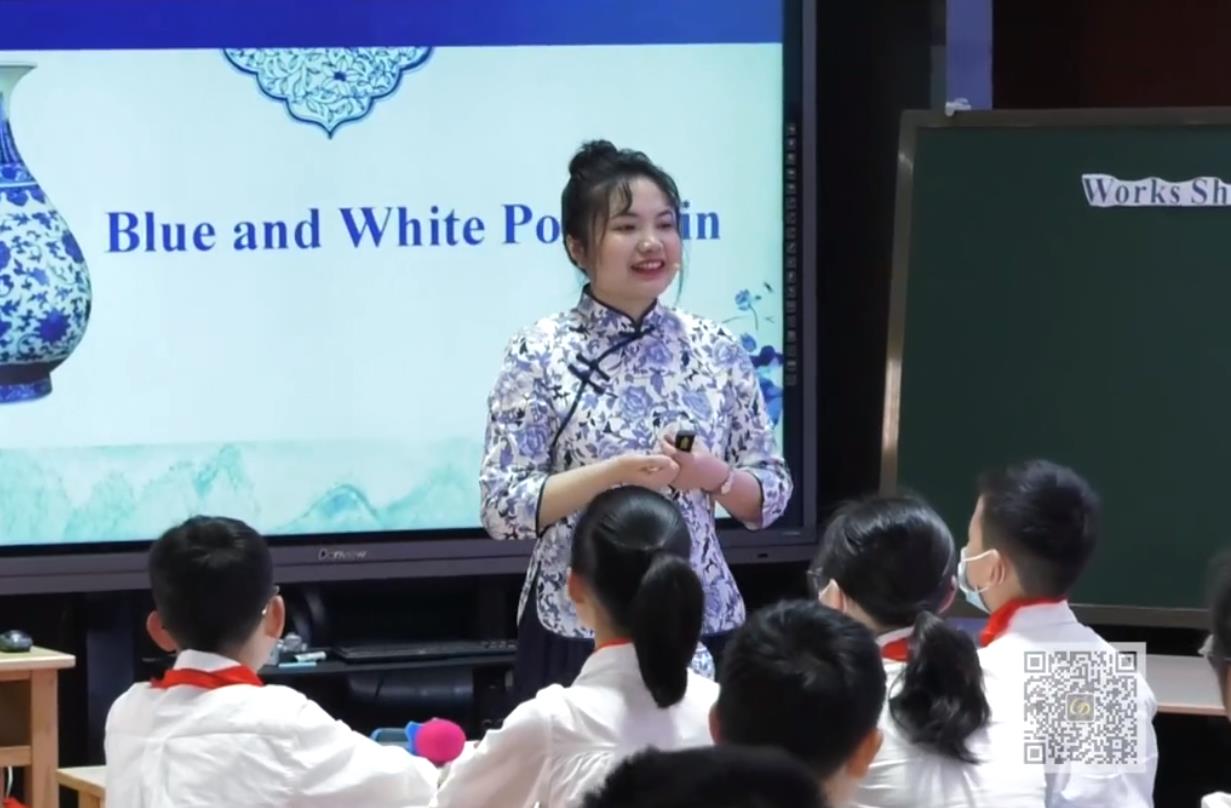 王成容，綜合語(yǔ)用課《Blue and White Porcelain》，六年級(jí)，自編文本