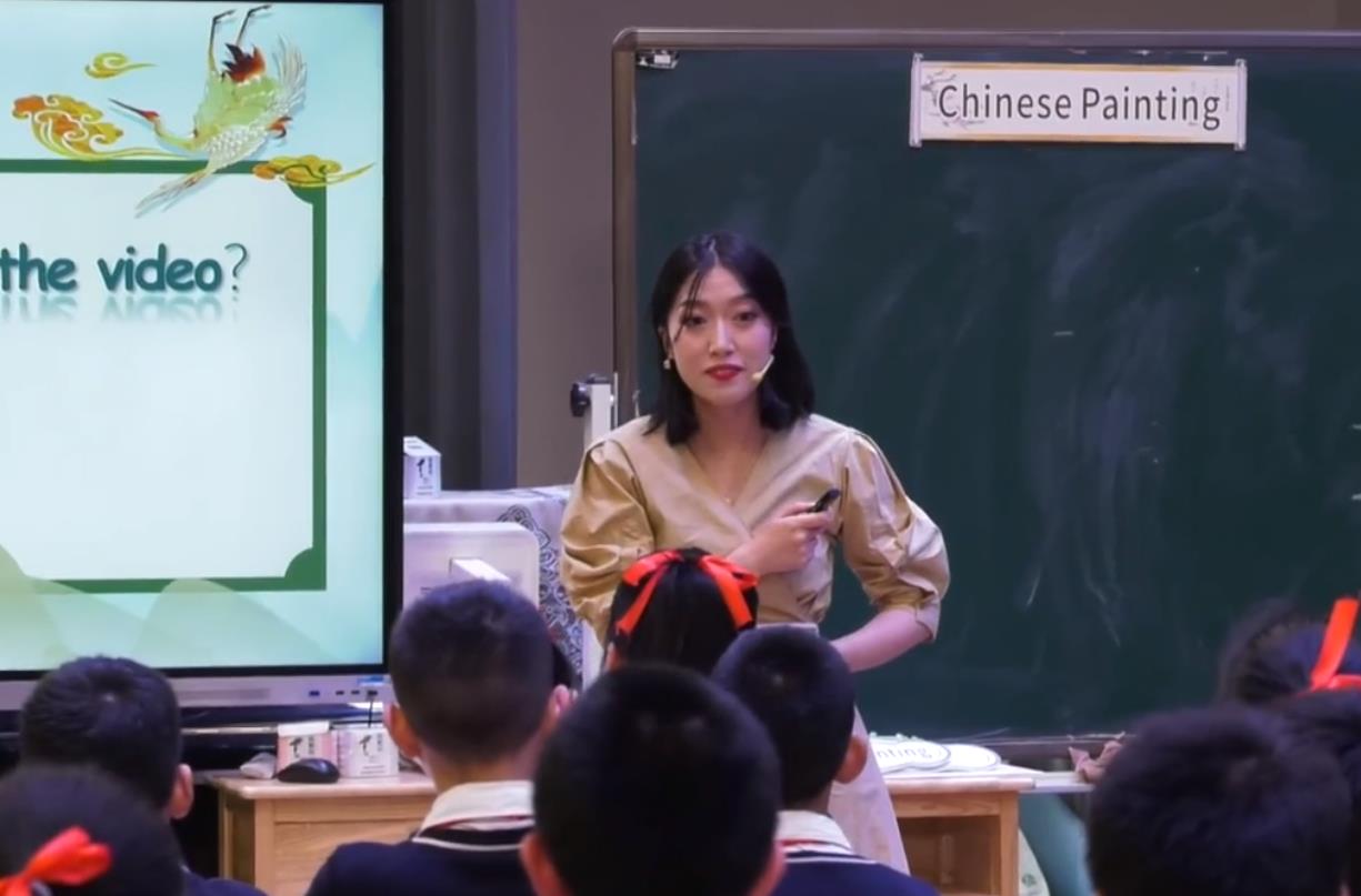 陳明玥，綜合語用課《Chinese Painting》，五年級，自編文本