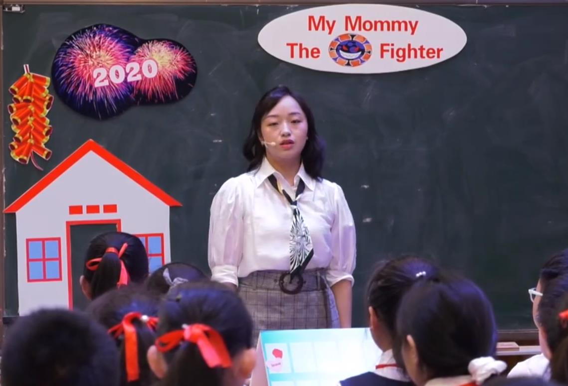 高傳蓉，閱讀課《My Mommy The Virus Fighter》，六年級，繪本